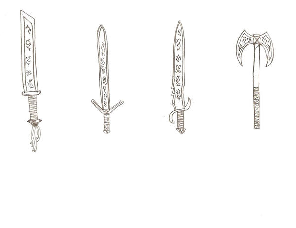 Rune Weapons by Zarja56 on DeviantArt