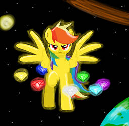 Chaos Rainbow Dash: Fastest Flier of Two Worlds