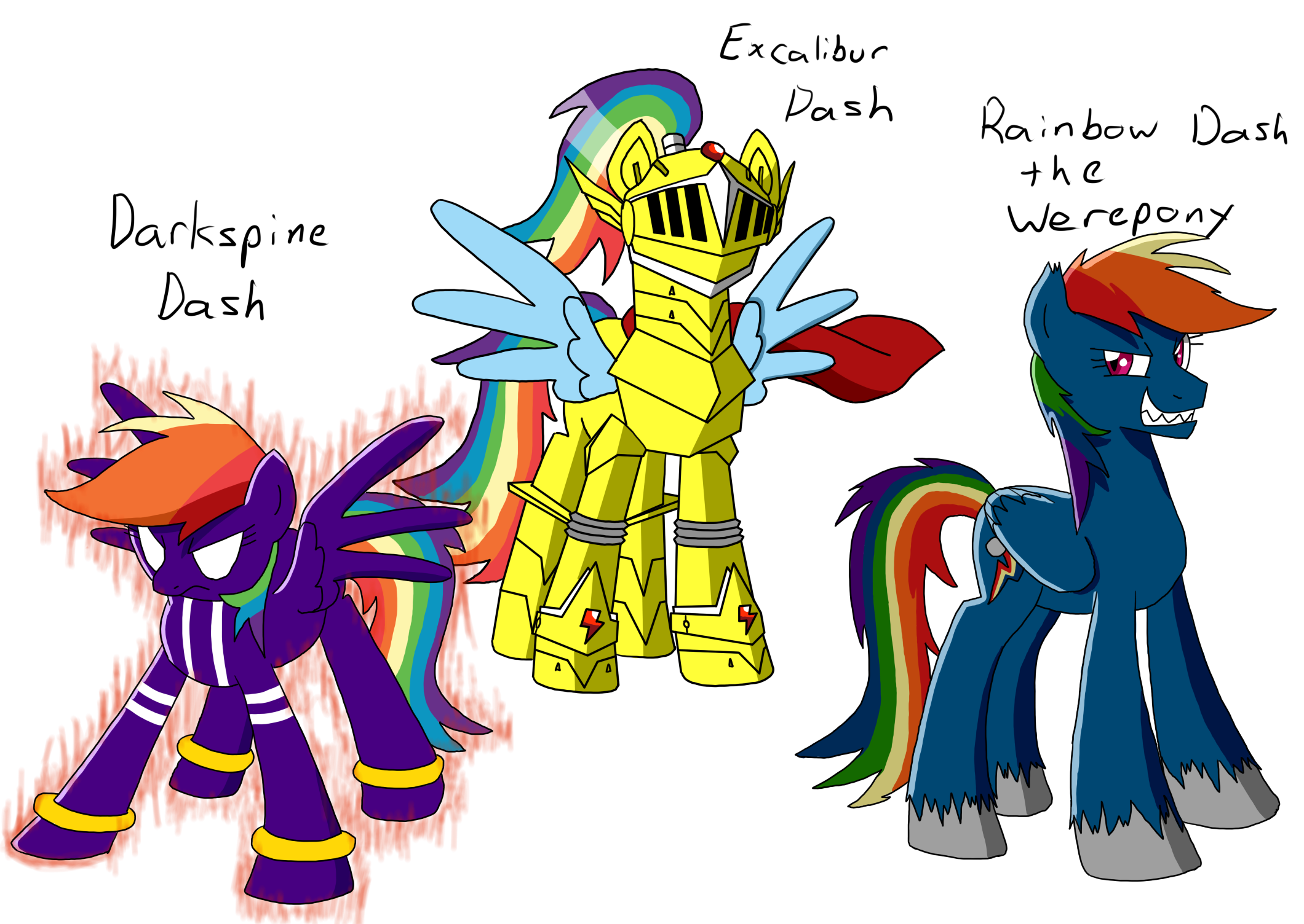 Rainbow Dash: Sonic Transformations