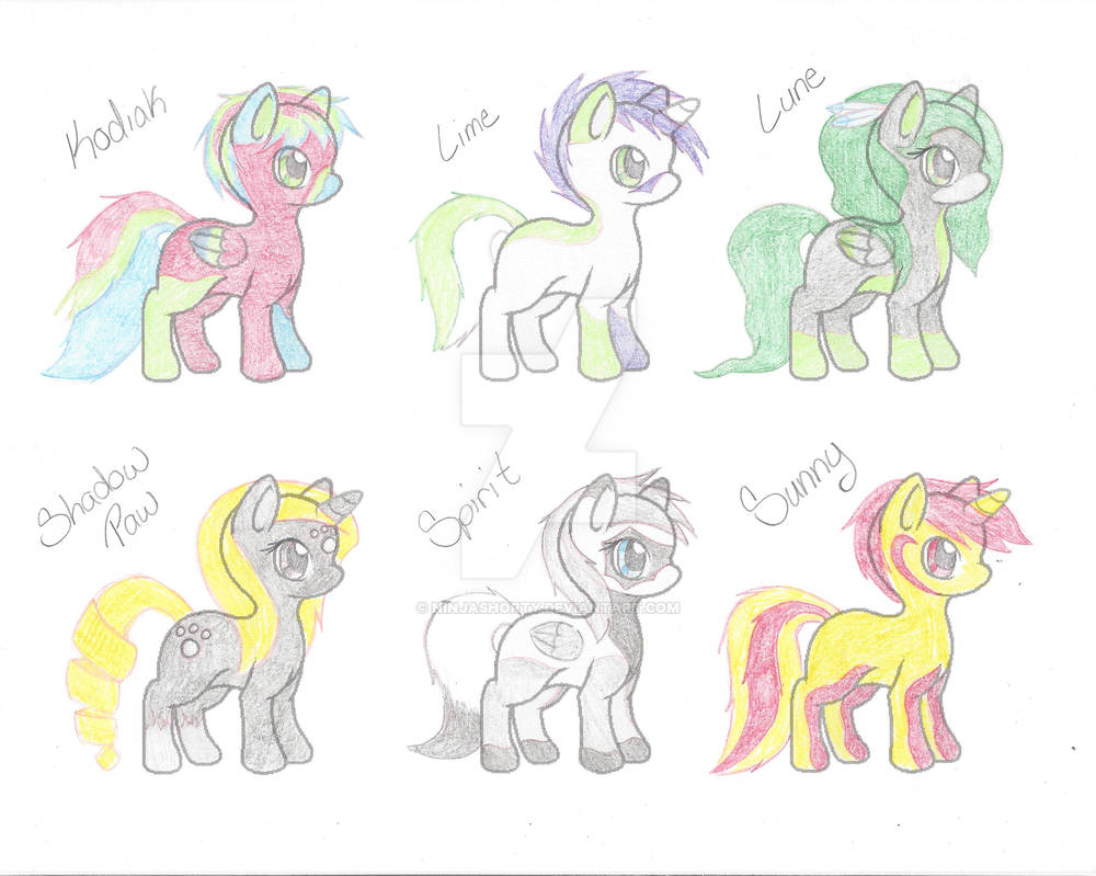 My MLP Character Sheet 4 by NinjaShorty on DeviantArt