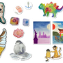 Watercolor Sticker Collection!