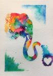 Elephant Rainbows - Watercolors by ColaChu Elephant Rainbows - Watercolors by ColaChu