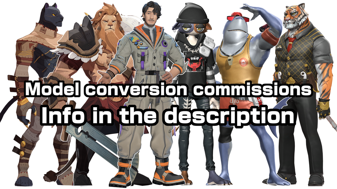MMD Model conversion commissions by HarryShibeInu on DeviantArt