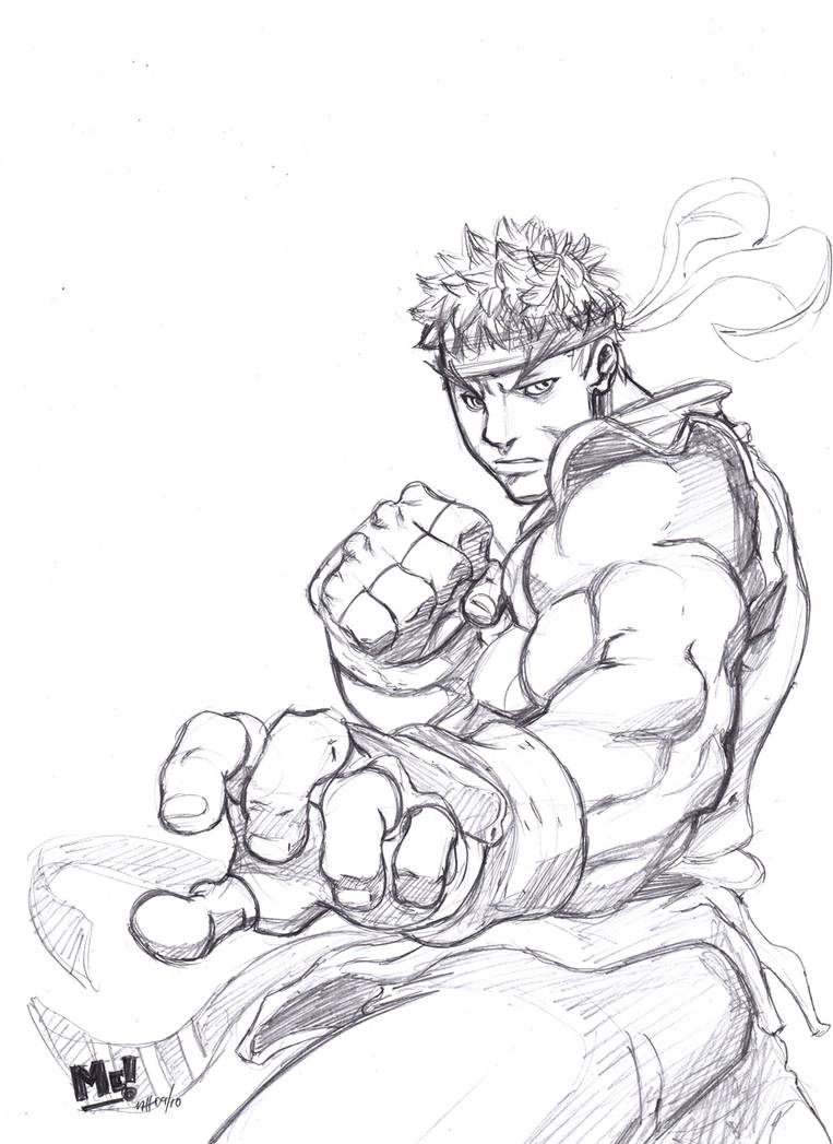 Drawing Practice Ryu Ryu Sketch by Pencil-Prophet on DeviantArt