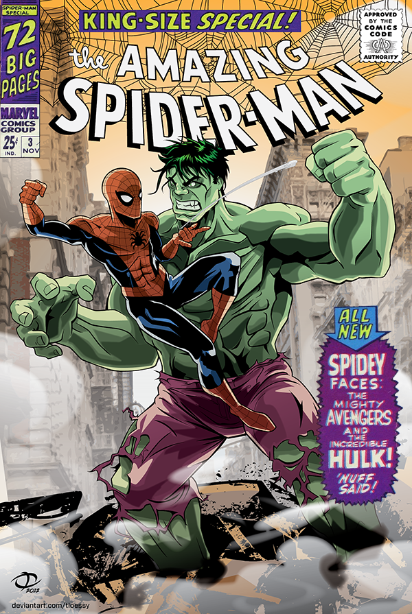 Spider-Man vs Hulk: Cover version