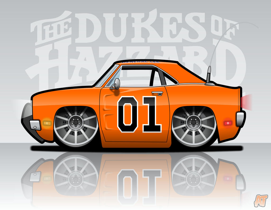 Cartoon R. Lee CARtoon - General Lee by atokarski on DeviantArt