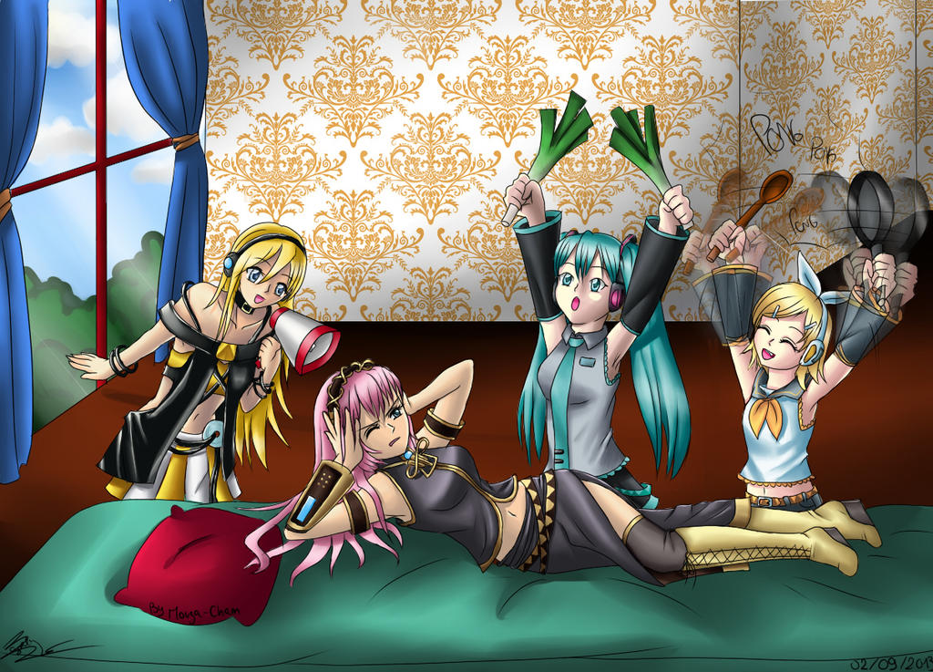 Fanart - Vocaloid Lily, Luka, Miku, Rin