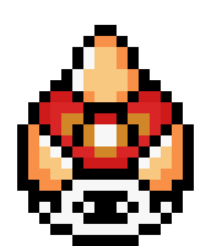 Super Mario World Spiny Shell Sprite by AdventureSMG64Gaming on DeviantArt