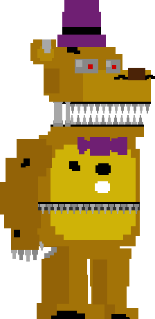 Pixilart - nightmare fredbear by fnafeyesyes