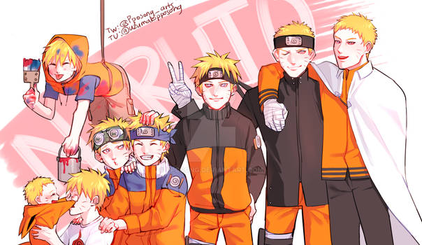 Naruto throughout the years