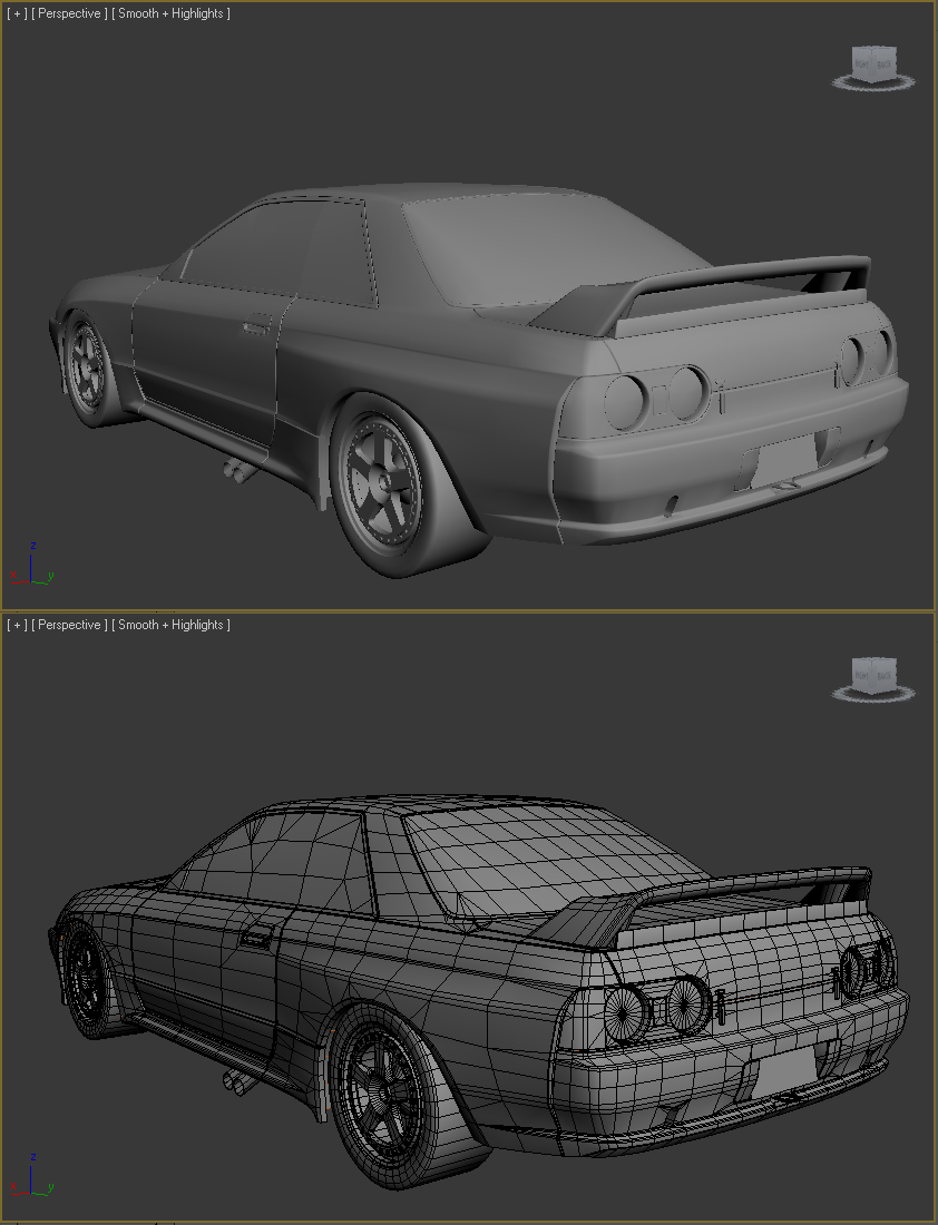 R32 Skyline wireframe back by SamauriPizzaCats on DeviantArt