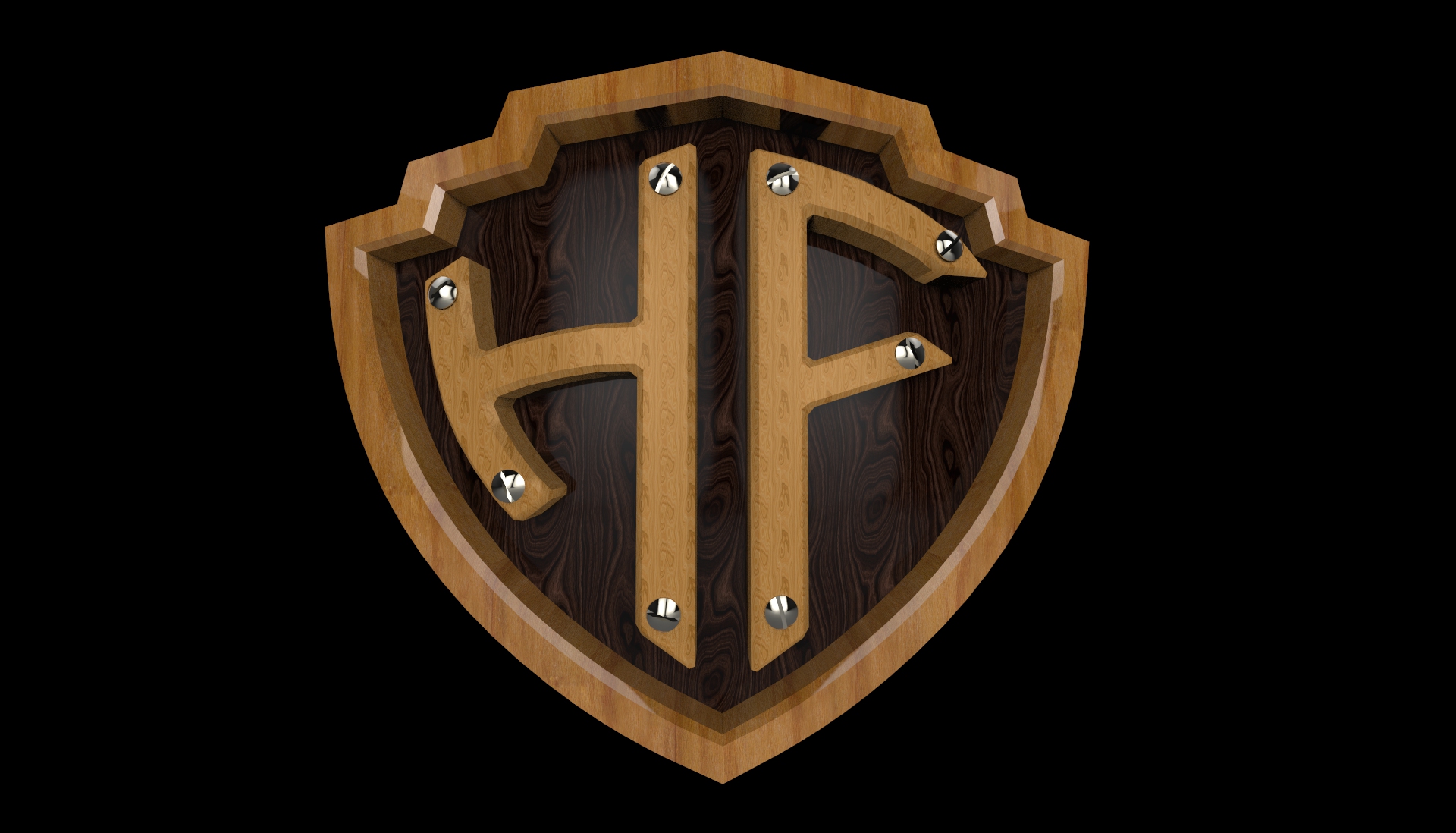 HF3d logo wallpaper Wood