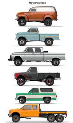 Chevy Trucks Poster Lifted
