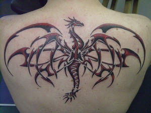 Tribal Dragon Tattoo