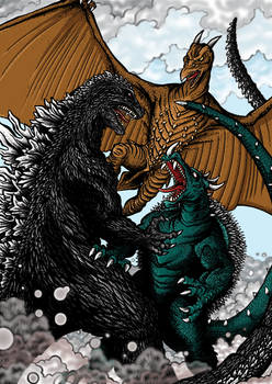 Godzilla Rodan Anguirus