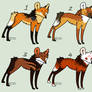 Maned wolf adoptables (ALL TAKEN)