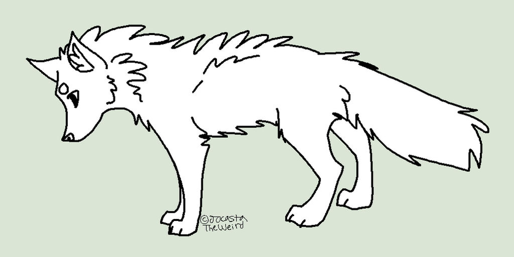 Aardwolf line art (FREE)