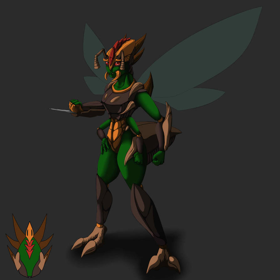 Lady Mutant Insect Insect Lady by 1KNG on DeviantArt