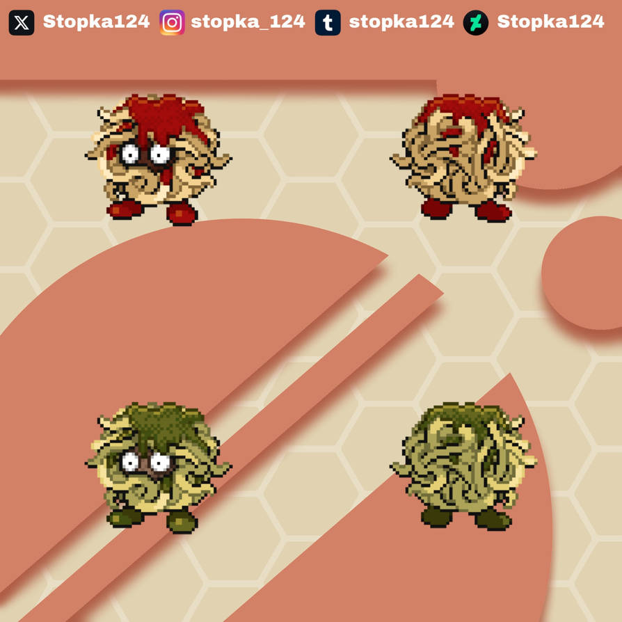 Spaghetti Tangela by Stopka124 on DeviantArt