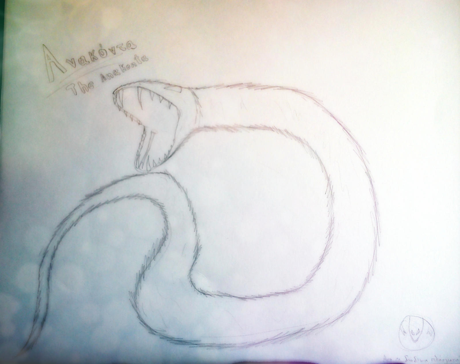 Anaconda sketch ( of th 12 creatures) by CORRUPTED-M4TTER on DeviantArt