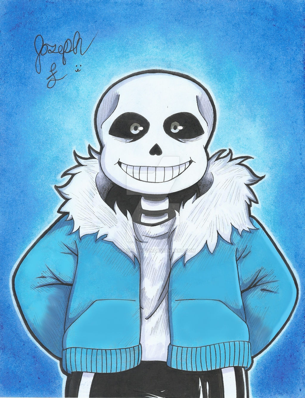 sans (Colored) by JosephLawson on DeviantArt