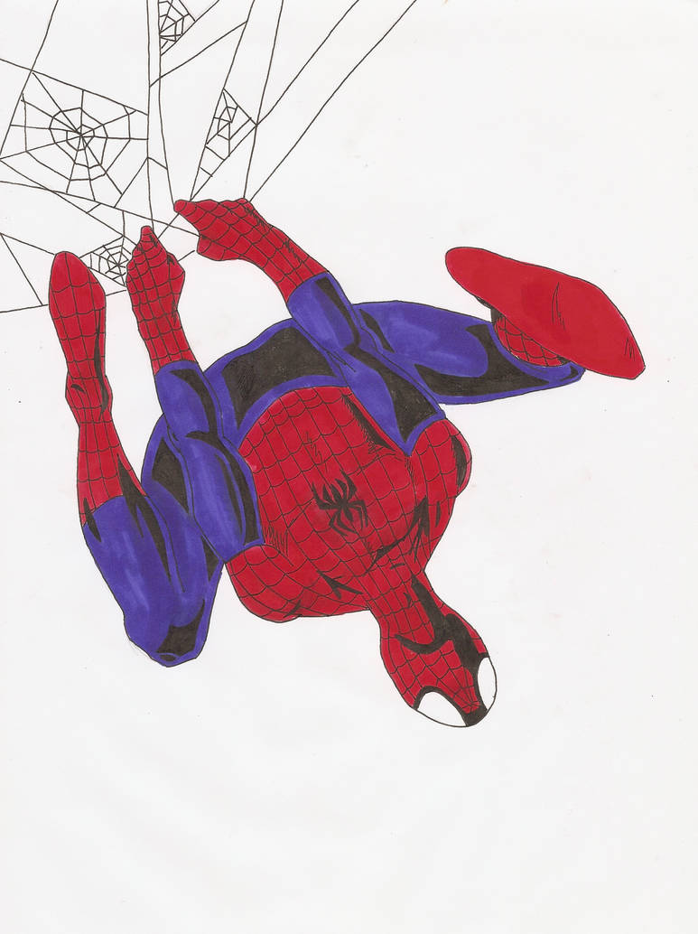 Spider-Man Upside-Down by edwardscissorhands33 on DeviantArt