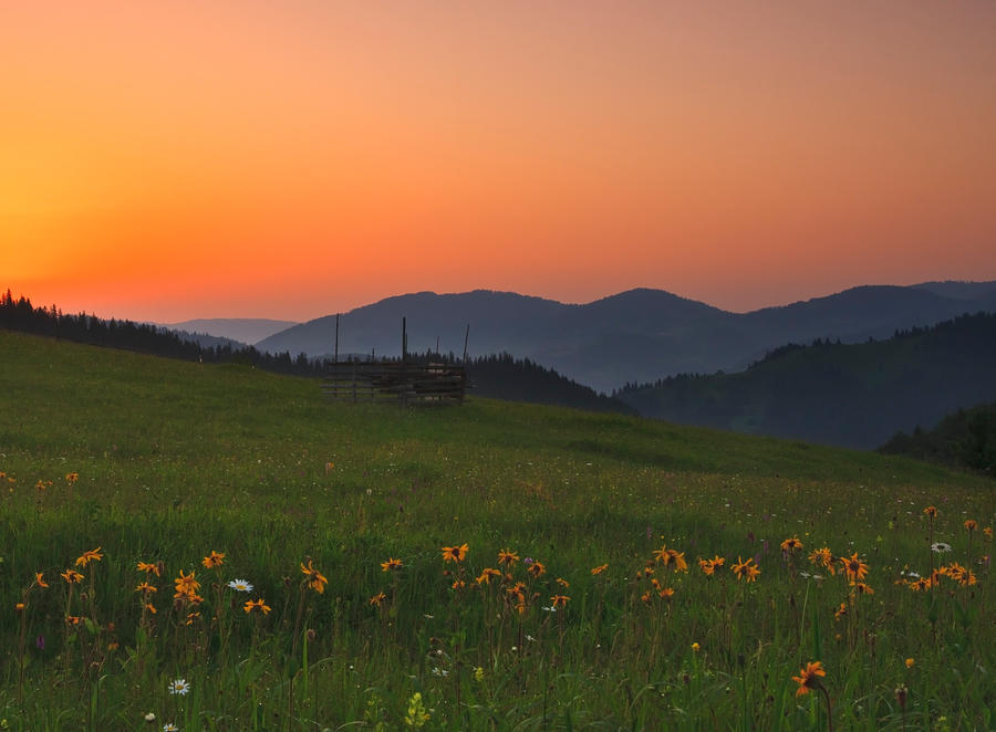 Sunrise from Bukovina.