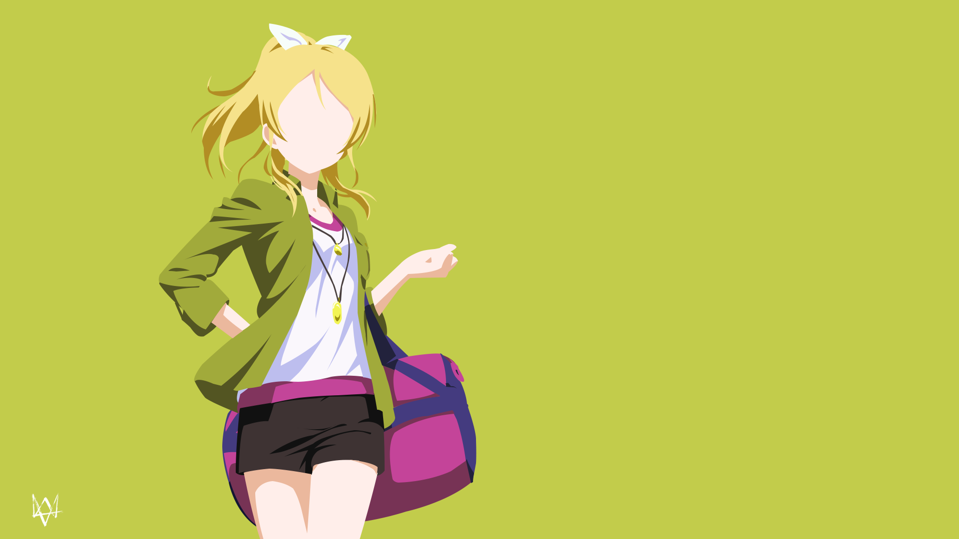 Eli Ayase V2 (Love Live!) Minimalist Wallpaper by Lucifer012 on DeviantArt