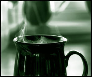Hot cup of ? in the morning