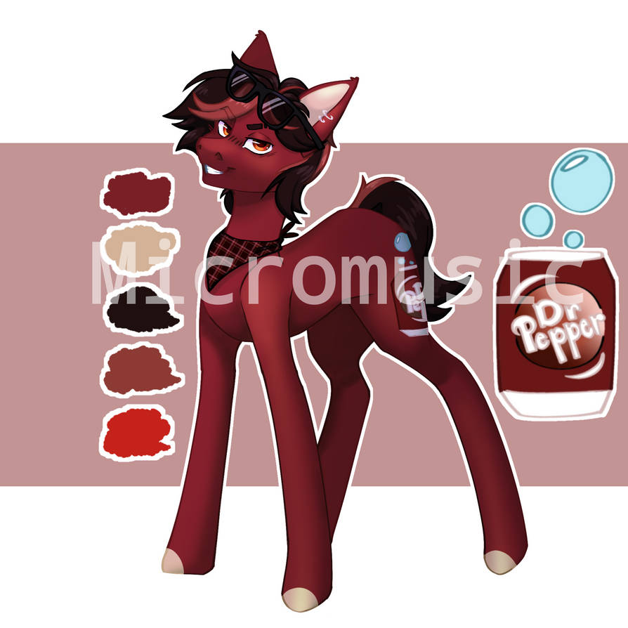 Mlp Pepper Dr. Pepper Pony FREE ADOPT |CLOSED| by MicroMusicOC on DeviantArt