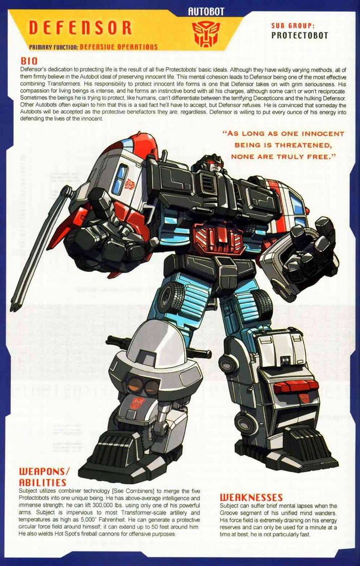 Sunbow Defensor Protectobots Defensor by DarthScholz on DeviantArt