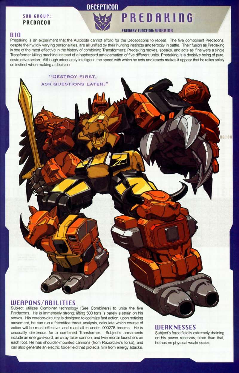 Predacons Predaking by DarthScholz on DeviantArt