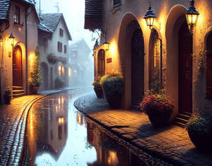 Cobblestone Alleyways in the Rain...By Daniel Paez