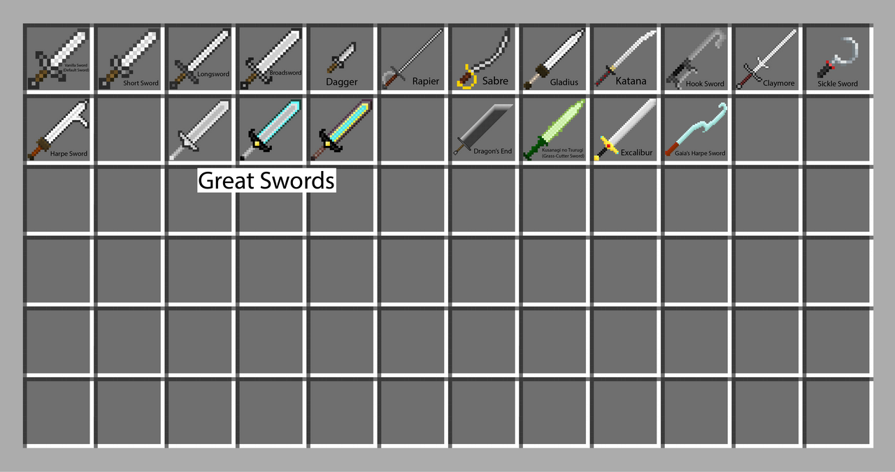 Minecraft Sword Code Swords by Trex2219Z on DeviantArt