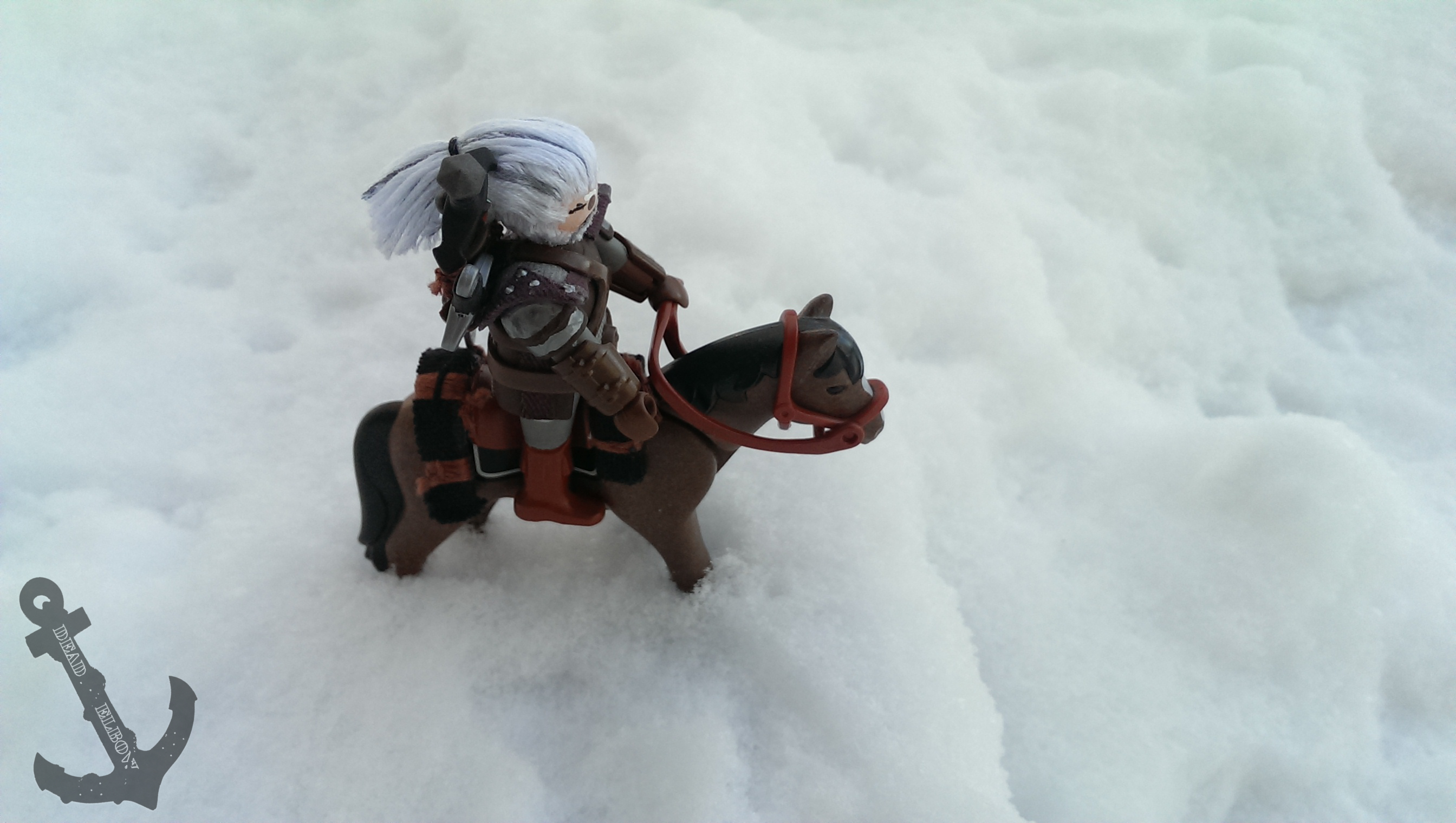 Snowy Precipice - Geralt and Roach