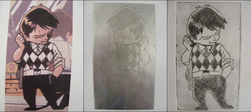 No.5 etching print