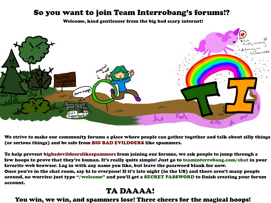 Teaminterrobang Registration poster