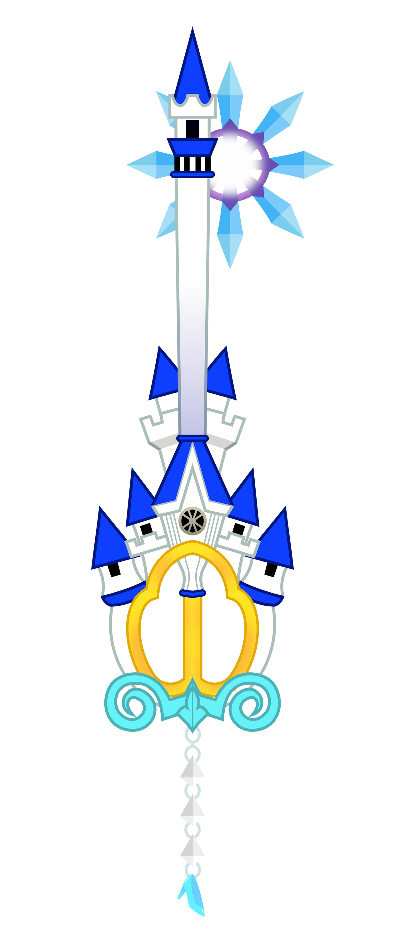 Keyblade Vector Simple Stroke Of Midnight Keyblade Vector. by RoyalSilver2010 on DeviantArt