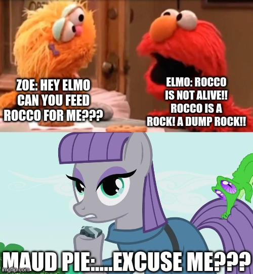 Elmo hates Rock Pets!! by RoyalSilver2010 on DeviantArt