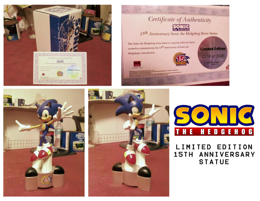 Sonic 15th Anniversary Statue