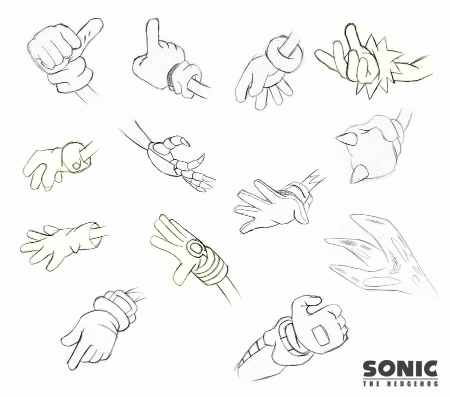 Сонник есть руками. Рука Соника референс. Мультяшные руки. Рисовка рук. Рука мультяшная.