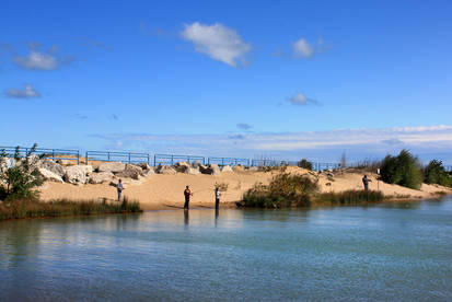 Breakwater fishing