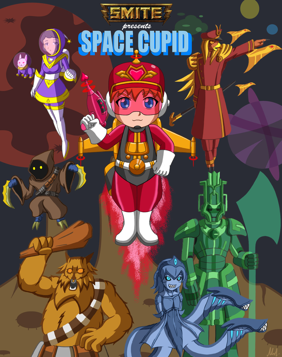 Smite Fanart: Sci-fi Gods - Space Cupid