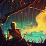 daily speedpaint 035 - kissed by fire