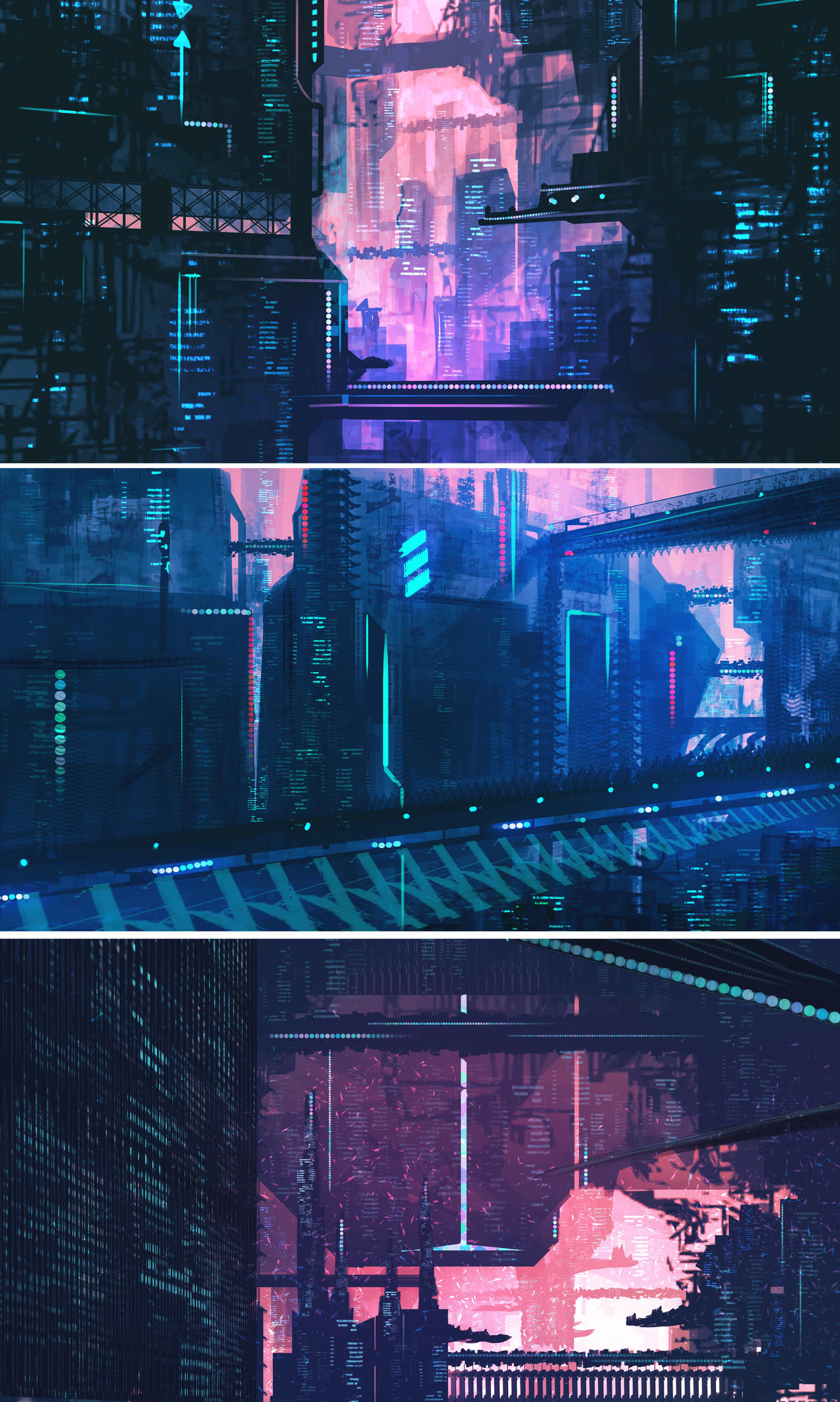 more sci-fi city mood concept sketches