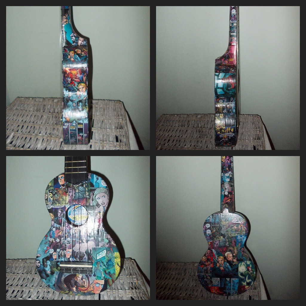 Buffy the Vampire Slayer decoupage ukulele