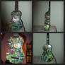 Green Lantern Corps decoupage ukulele