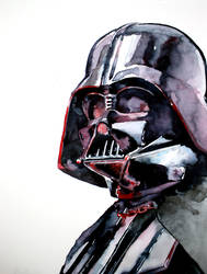 Darth Vader watercolor sketch