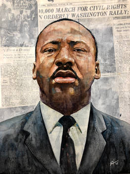 Portrait  Martin Luther King Jr. 