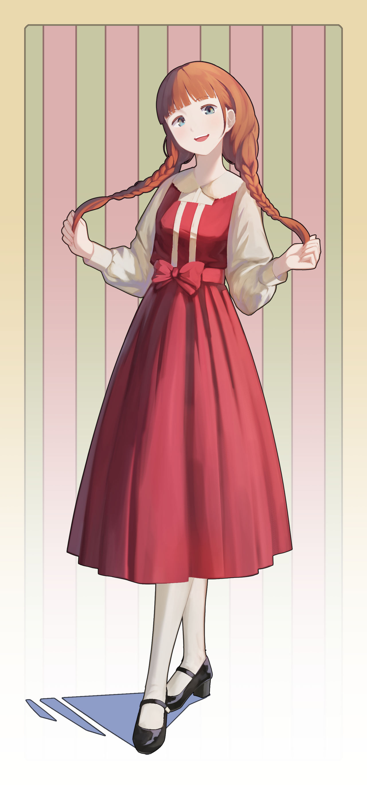 Redhead Braid girl by TanamLovesPotatoes on DeviantArt